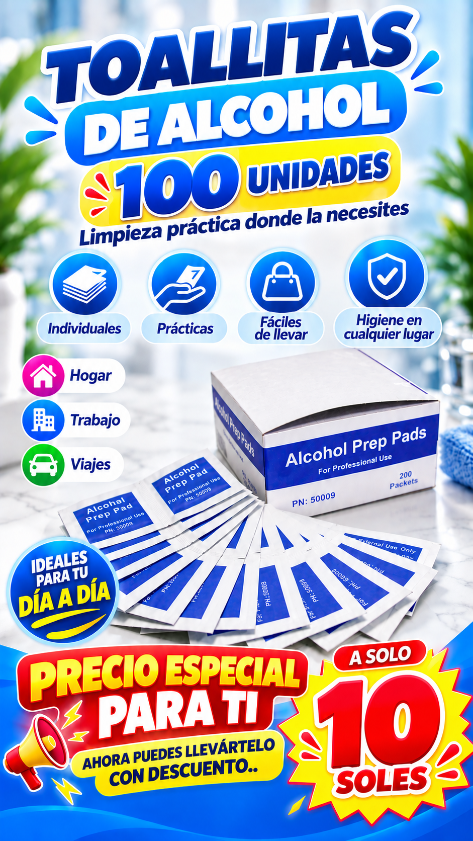 Toallitas de Alcohol OFERTA