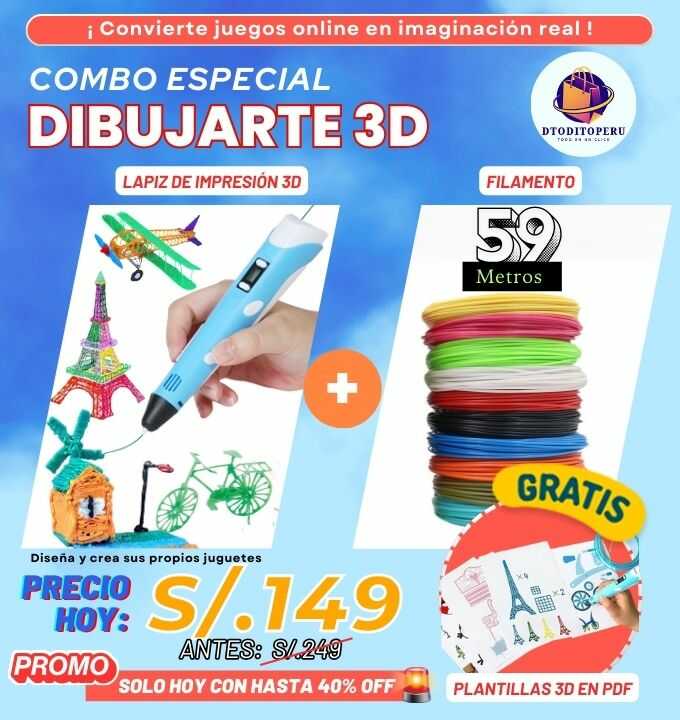 COMBO - DIBUJARTE 3D