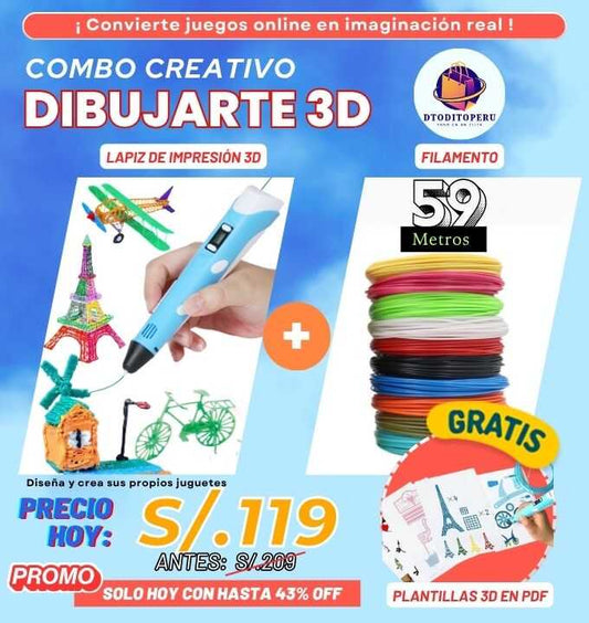 COMBO - DIBUJARTE 3D
