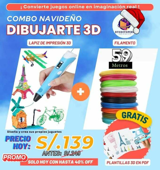 COMBO - DIBUJARTE 3D